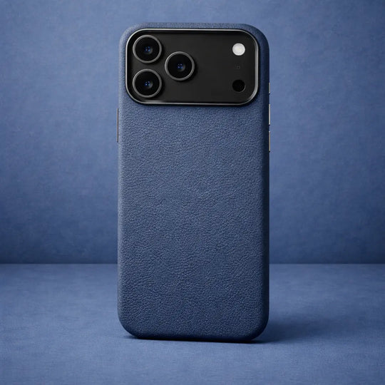 Deep Blue magnetic leather protective cover with strong defense