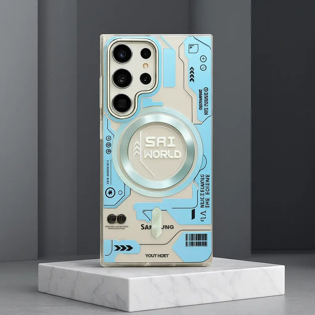 Cosmos Joy Metaverse Case in Sky Blue for Samsung S Series