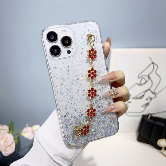 Shiny glitter back cover for iPhone