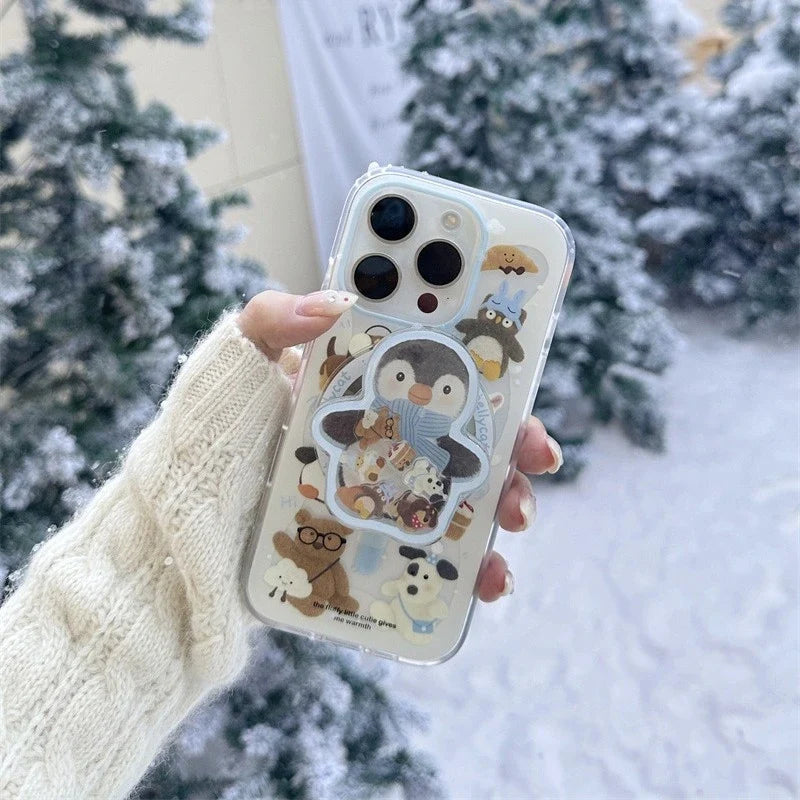Chilly Penguin in Scarf Gripper Case