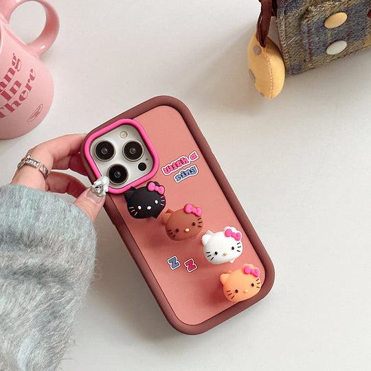 Cat Charm iPhone Case with Ring Holder