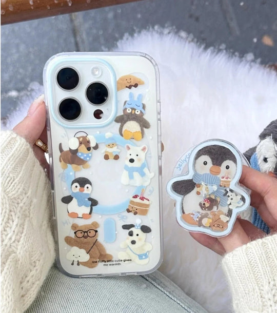 Chilly Penguin in Scarf Gripper Case