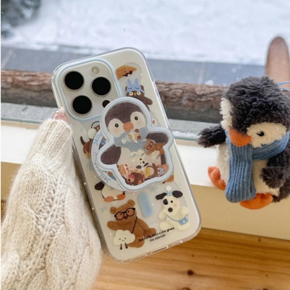 Chilly Penguin in Scarf Gripper Case