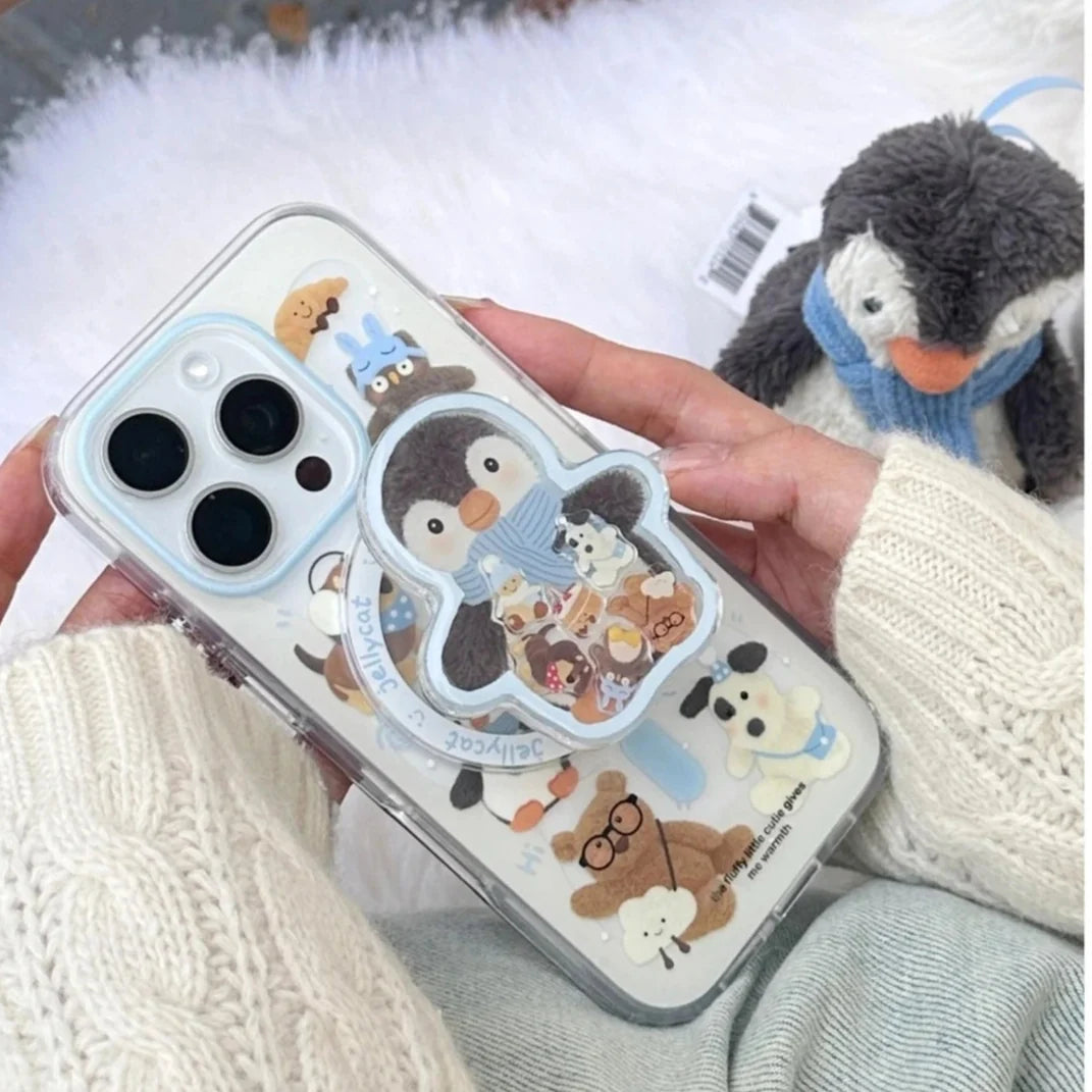 Chilly Penguin in Scarf Gripper Case