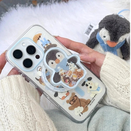 Chilly Penguin in Scarf Gripper Case