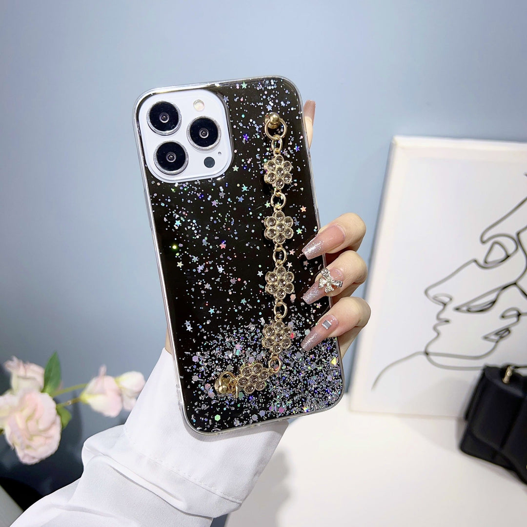 Cute glitter phone case aesthetic look
