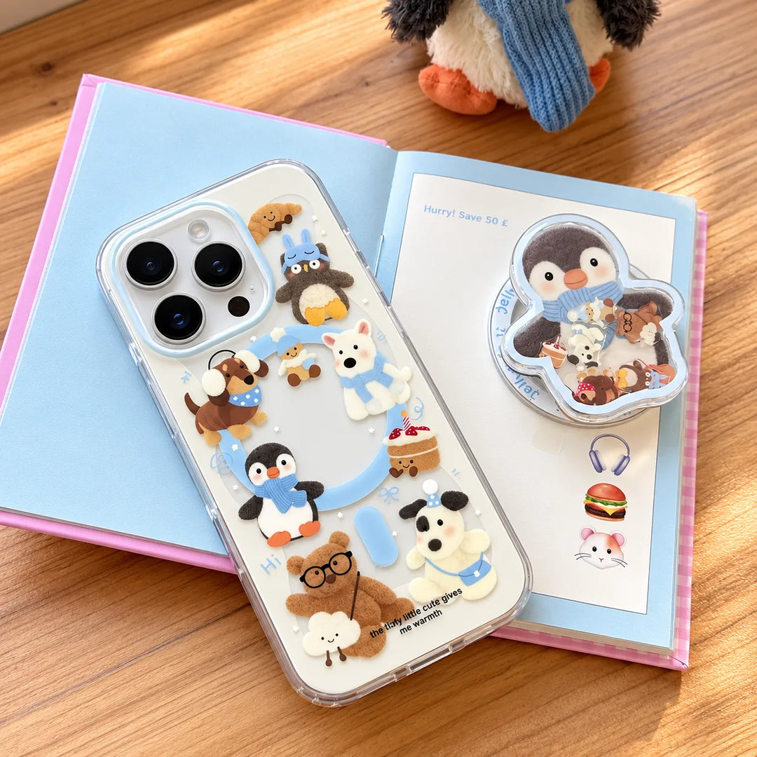 Chilly Penguin in Scarf Gripper Case