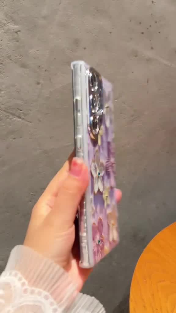 Purple Flower Art Samsung Case