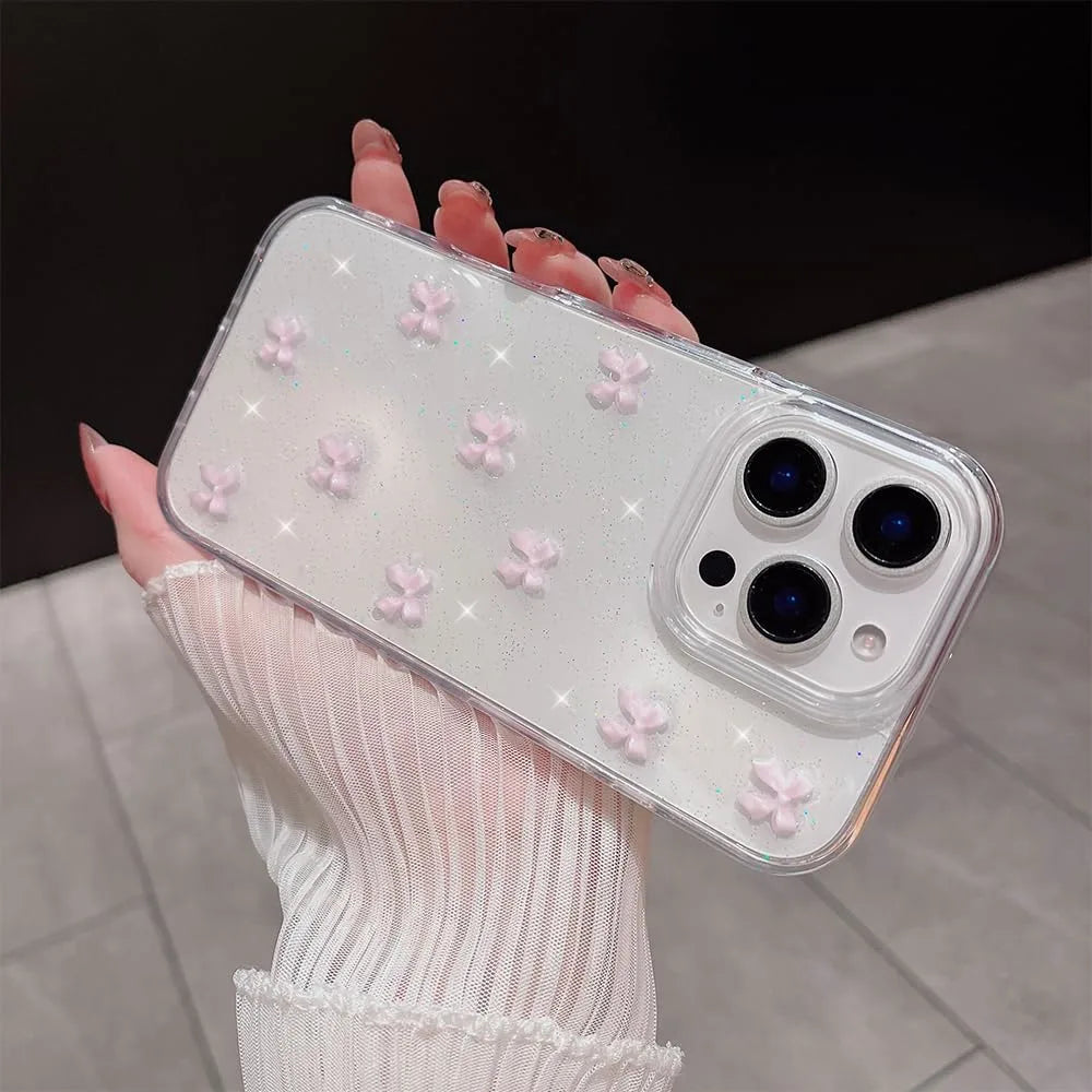 Pink Ribbon Sparkle Case
