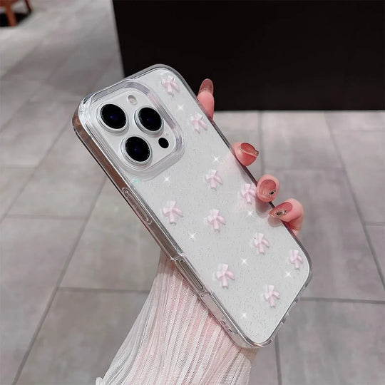 Pink Ribbon Sparkle Case