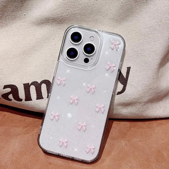 Pink Ribbon Sparkle Case