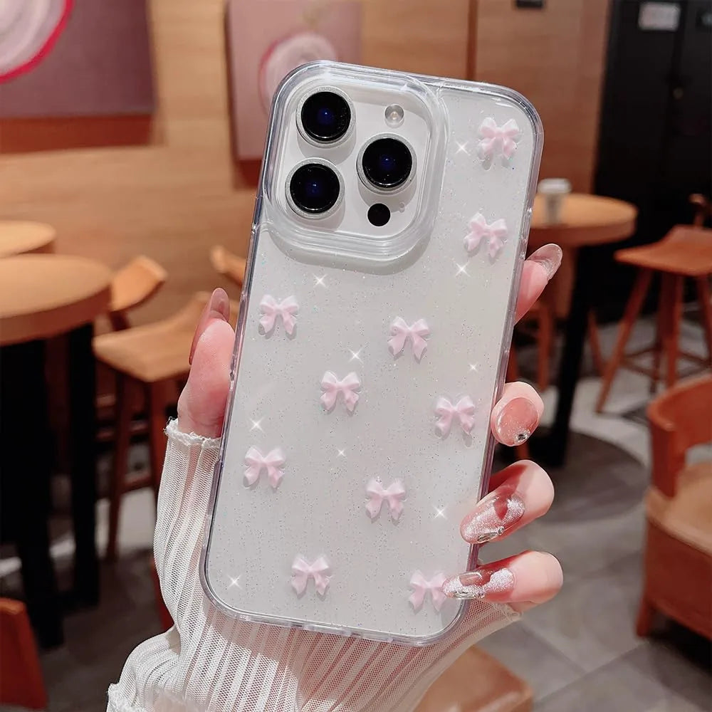 Pink Ribbon Sparkle Case