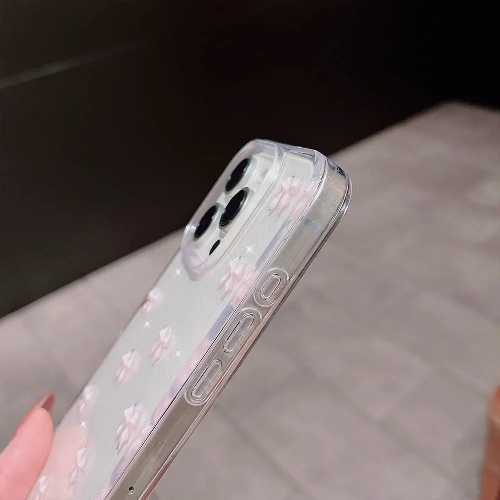 Pink Ribbon Sparkle Case
