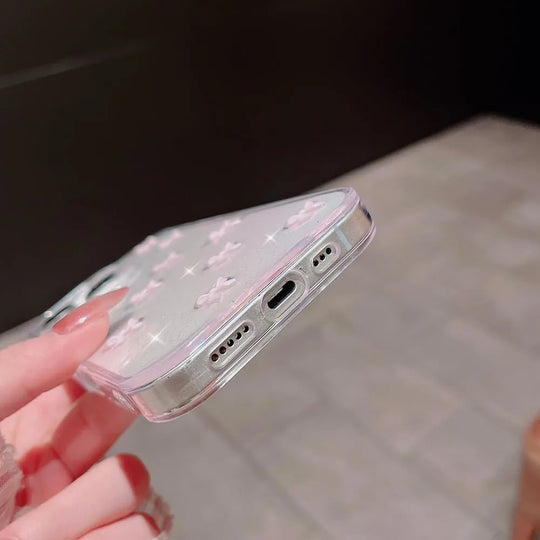 Pink Ribbon Sparkle Case