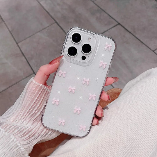Pink Ribbon Sparkle Case