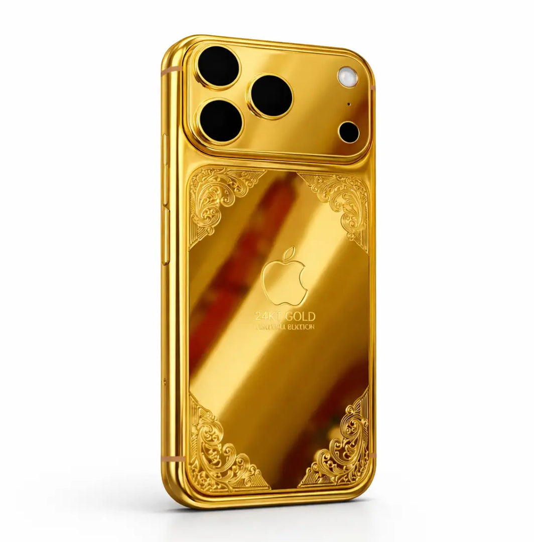 Premium 24K gold iPhone 17 Pro Max case