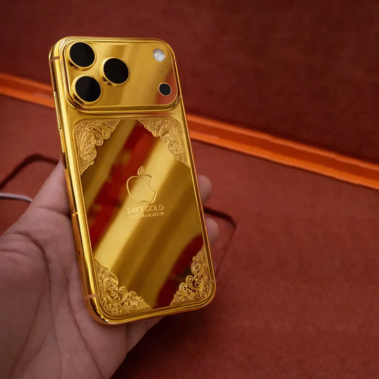 Gold iPhone 17 Pro Max luxury model