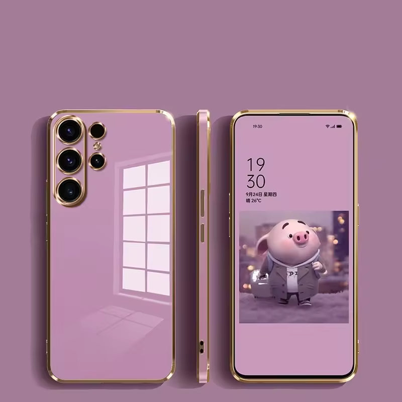 RoyalClear Gold Frame Case