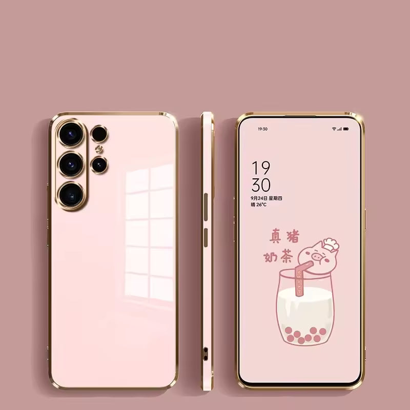 RoyalClear Gold Frame Case