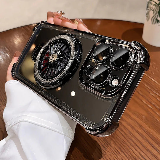 Elegant Royal Motion alloy ring case black