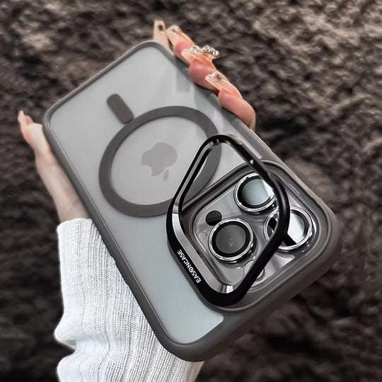 Luxury Metal Bracket with High-Transparency Acrylic iPhone Case 🔥Best offer🔥