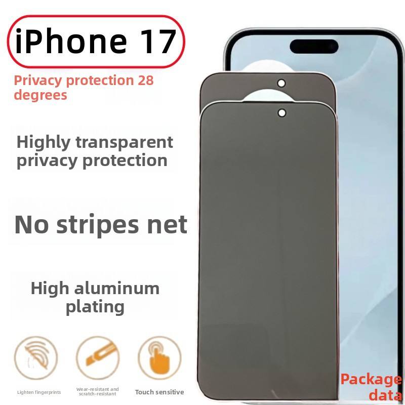 iPhone 17 Series Cristal Clear And Privacy Tempered Glass
