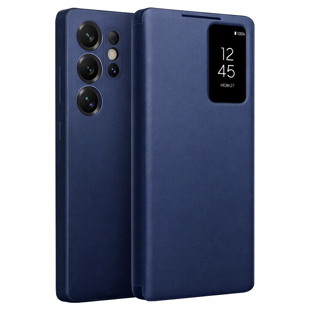 Smart View Wallet Flip Case - Blue