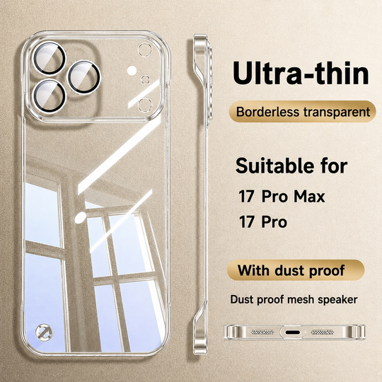 clear borderless case iPhone 17 Pro Max slim fit