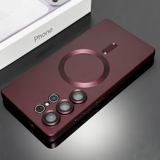 Ultra Slim Sleek Magnetic Armor Cover  marron