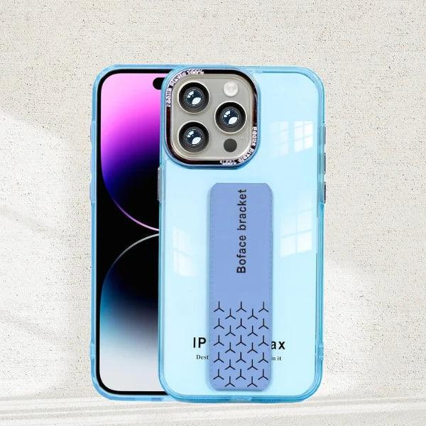 Transparent Magnetic Holder iPhone Cover - cosmos Joy