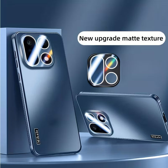 Upgraded Matte Texture Camera Shield Case blue