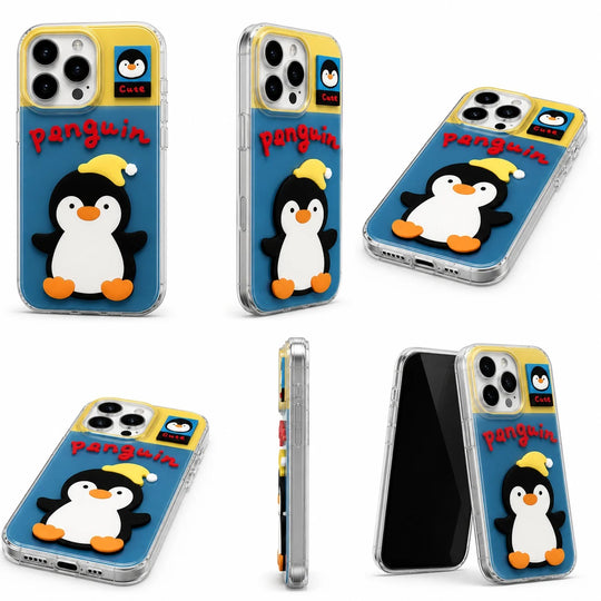 Happy Penguin Clear Phone Case