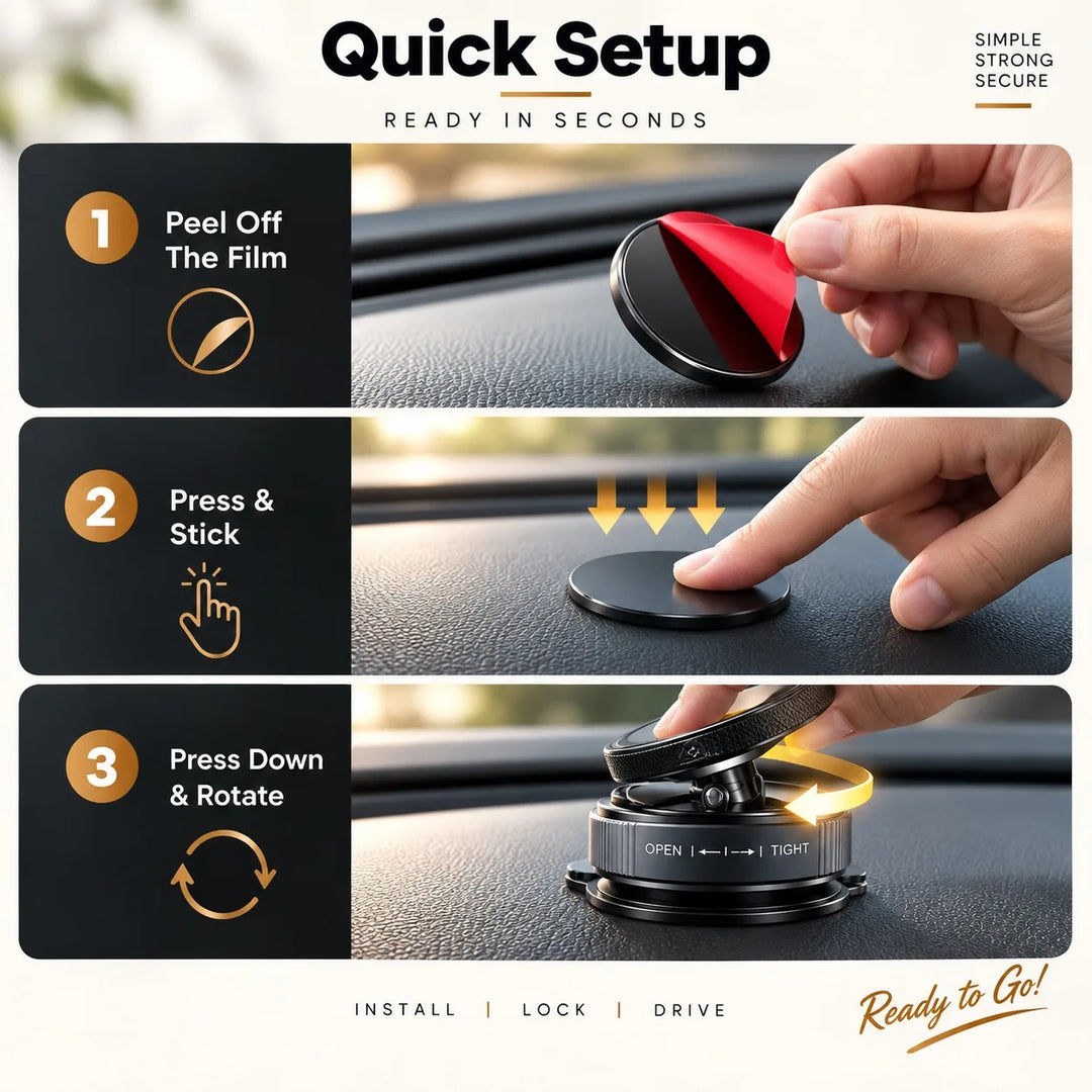 Premium MagPro 360° Magnetic Phone Holder