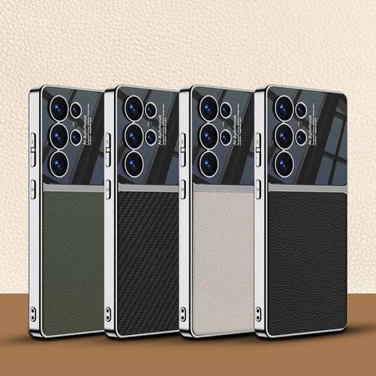 Electroplated Business Leather Case with Paitabone Cover - New Arrival.