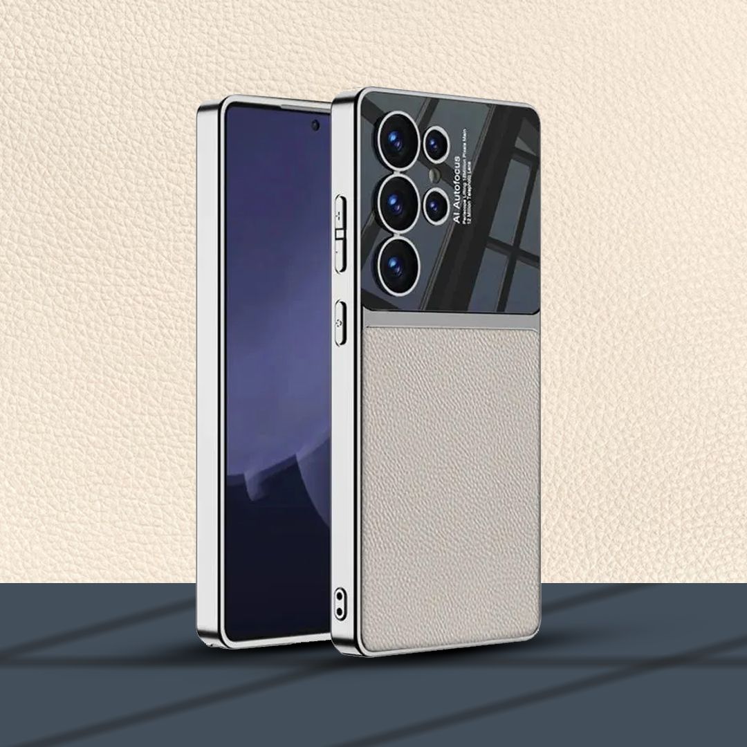 Electroplated Business Leather Case with Paitabone Cover - New Arrival.