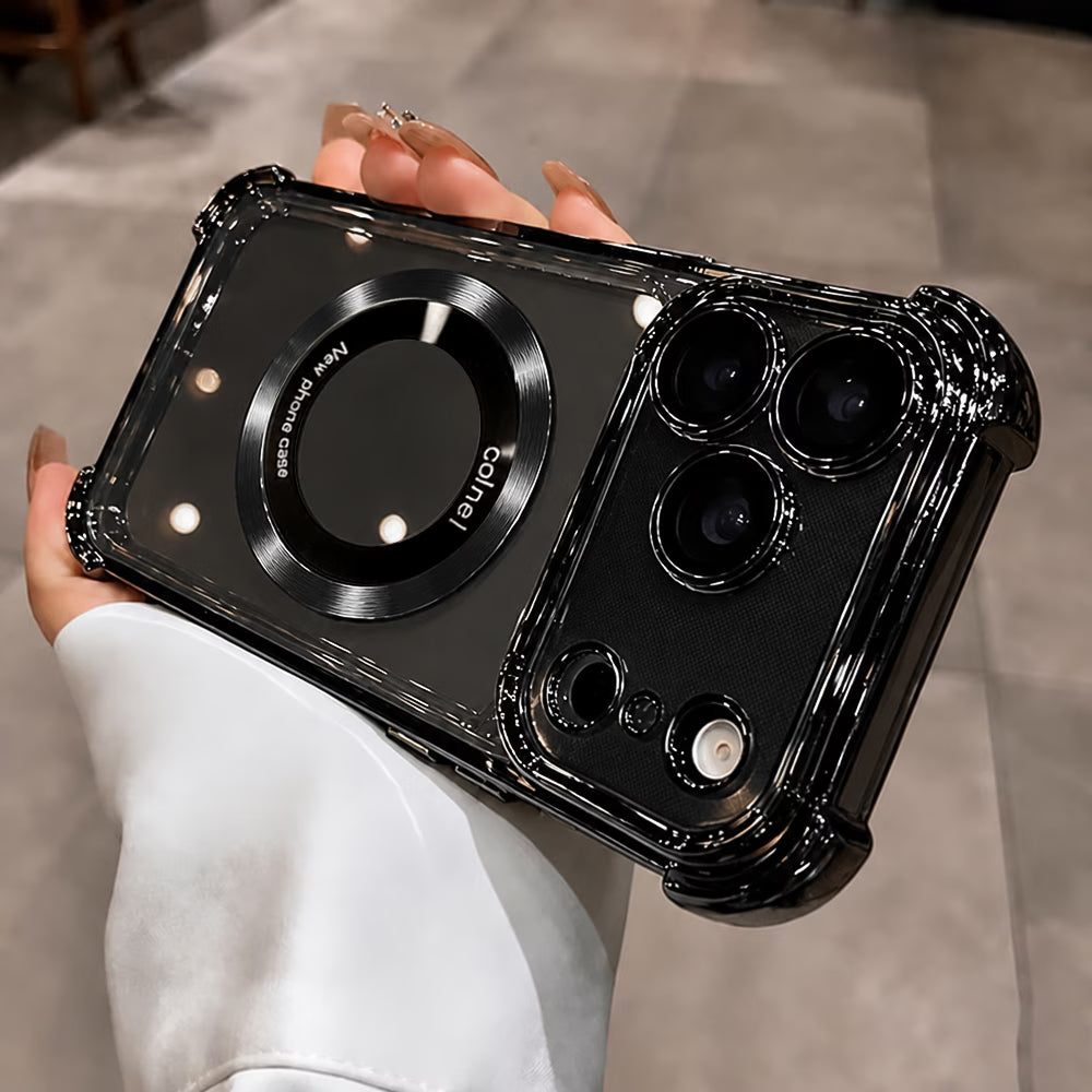 Magnetic Quad-Corner Shockproof Clear Case