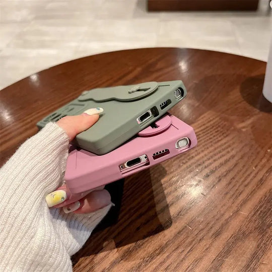 Brown Love Heart Aesthetic Phone Case