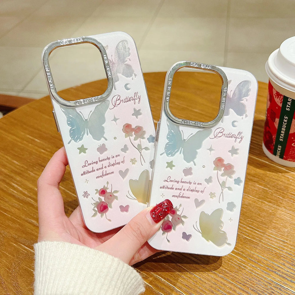 Artistic butterfly design mobile back cover
