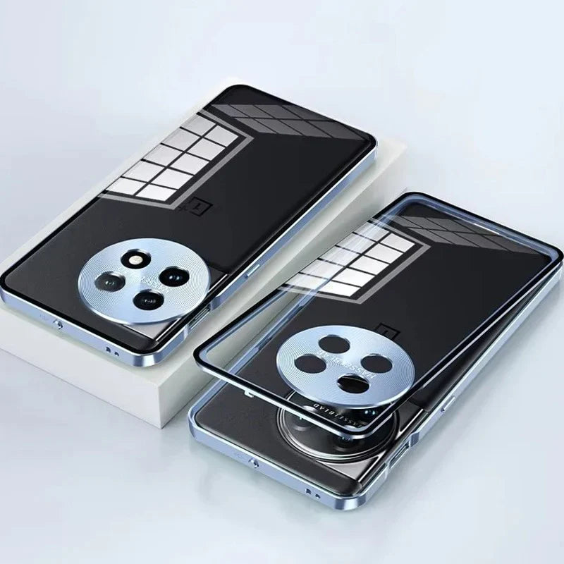 Aluminum Alloy Metal Frame Glass Back Case - Hot Selling