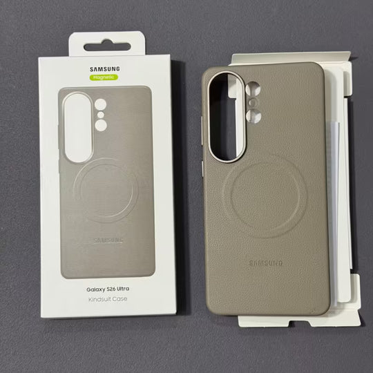 Galaxy S26 Ultra Premium KindSuit Magnetic Case - light gray