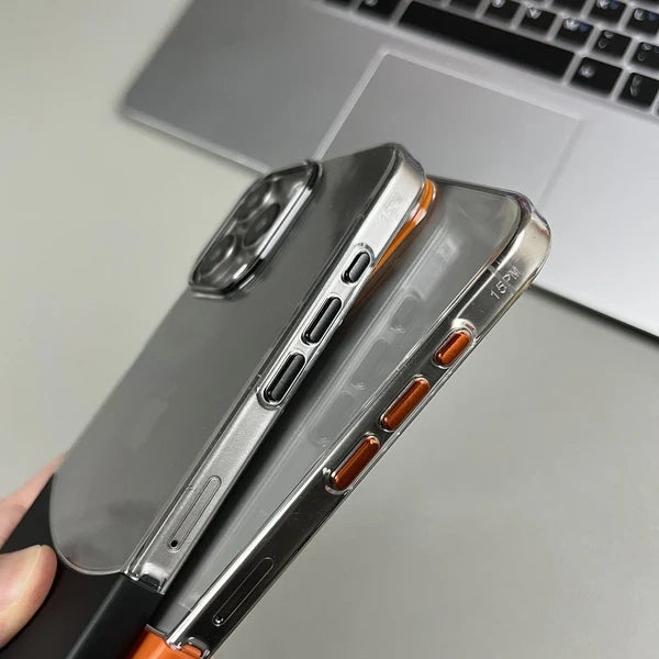 Crystal Splicing Contrast Transparent Case - iPhone.