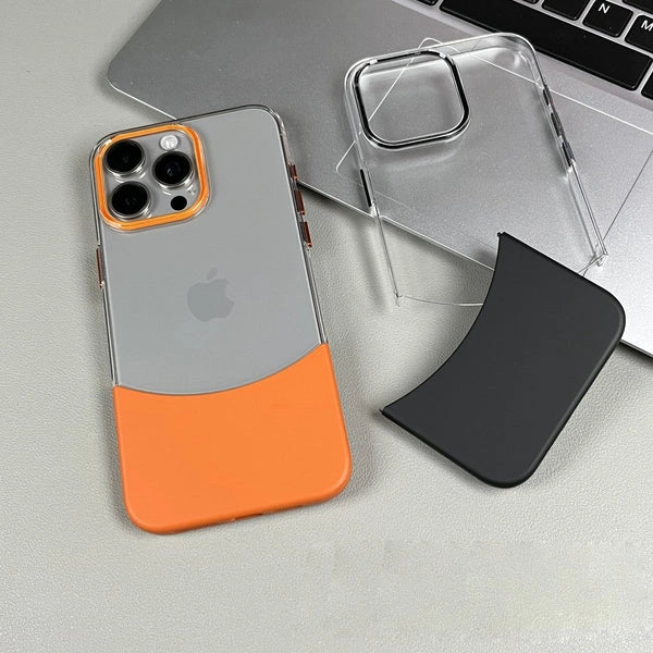 Crystal Splicing Contrast Transparent Case - iPhone.