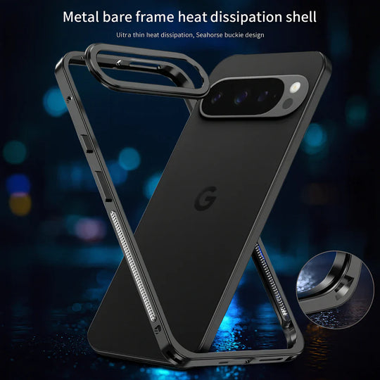 Durable Google Pixel 9 Pro Back Case with Metal Frame – CosmosJoy