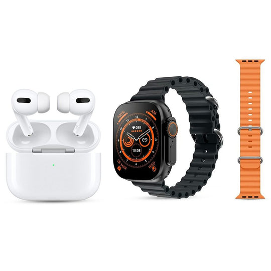 Apple Watch Ultra & AirPods Pro Set with Extra Strap – Premium Apple Bundle