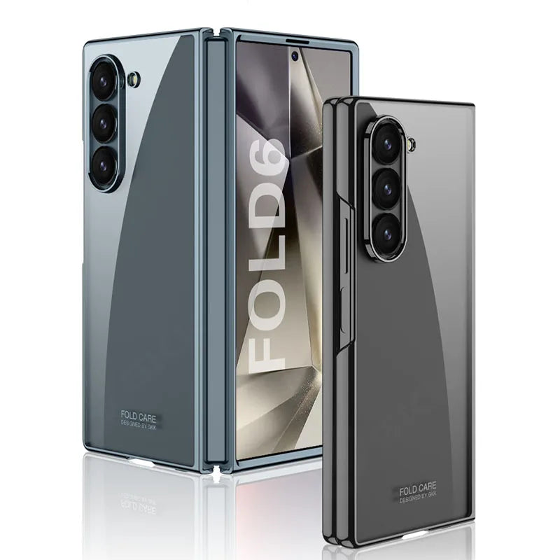 Shockproof Clear Protective Cover for Samsung Galaxy Z Fold 6 - Transparent & Durable.