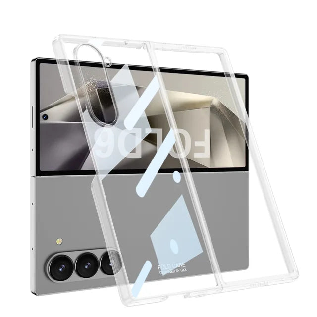 Shockproof Clear Protective Cover for Samsung Galaxy Z Fold 6 - Transparent & Durable.