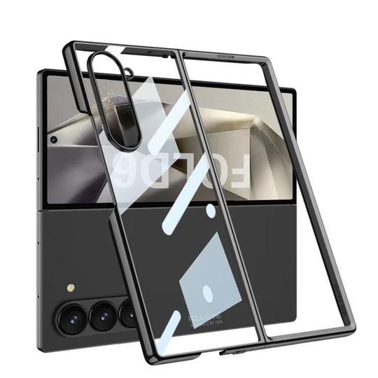 Shockproof Clear Protective Cover for Samsung Galaxy Z Fold 6 - Transparent & Durable.