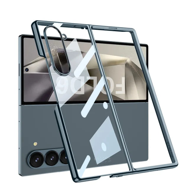 Shockproof Clear Protective Cover for Samsung Galaxy Z Fold 6 - Transparent & Durable.