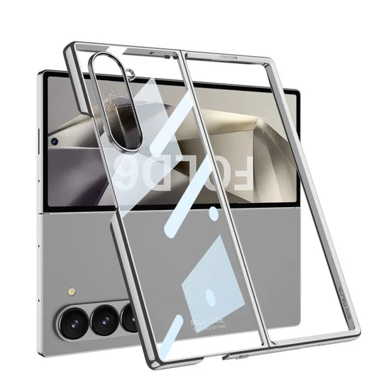 Shockproof Clear Protective Cover for Samsung Galaxy Z Fold 6 - Transparent & Durable.