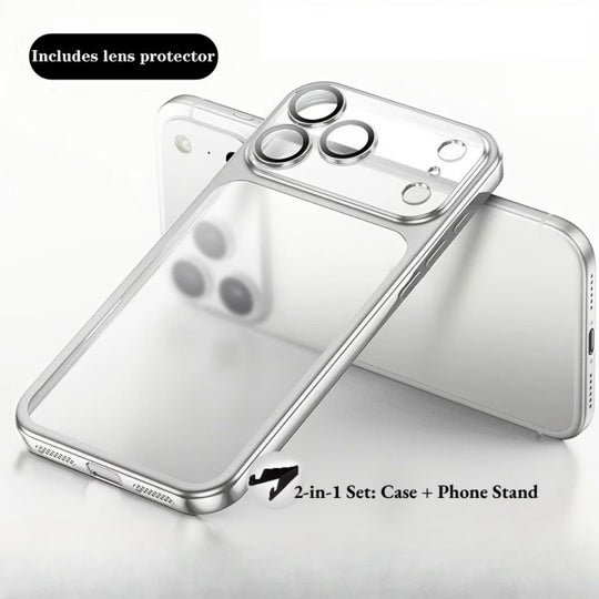 Luxury Matte Electroplated Transparent Phone Case